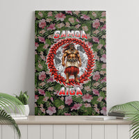 Samoa Aiga Polynesian Canvas Wall Art Tropical Floral Hibiscus Pattern Island Heritage TS04 - Polynesian Pride