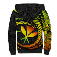 Hawaii Kanaka Maoli Sherpa Hoodie Polynesian Tornado Infusion Gradient TS04 - Polynesian Pride