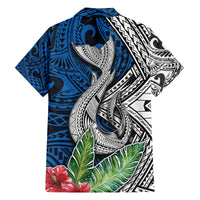 Polynesian Family Matching Off Shoulder Long Sleeve Dress and Hawaiian Shirt Whale Pattern and Hibiscus Flowers TS04 - Polynesian Pride