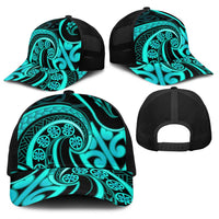 Turquoise New Zealand Mangopare Baseball Net Cap Aotearoa Maori Koru Style - Polynesian Pride