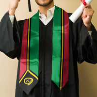 Vanuatu Graduation Stole Flag Style