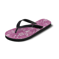 Vintage Hawaiian Quilting Patterns Flip Flops Pink Style Tribal Fabric Patchwork - Polynesian Pride