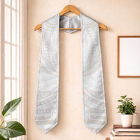 White Sunday Lotu Tamaiti Graduation Stole Polynesian Wave Pastel Nude LT9 One Size Nude - Polynesian Pride
