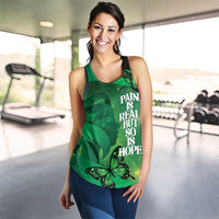 World Mental Health Awareness Month Women Racerback Tank Warriors Brave Strong Galaxy Vibes - Polynesian Pride