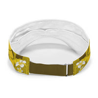 Yellow Banana Leaf Hawaii Sun Visor Cap Lau Maia Plumeria Tropical Summer Vibes LT14 - Polynesian Pride