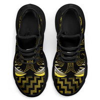 Yellow Matariki New Zealand Clunky Sneakers Maori Poutama Galaxy Vibes
