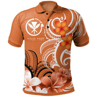 Custom Hawaii Custom Polo Shirt Hawaiian Spirit Unisex Orange - Polynesian Pride