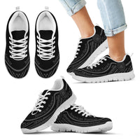 American Samoa Wave Sneakers Gray Color Kid's Sneakers - White - American Samoa White - Polynesian Pride