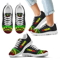 Chuuk Sneakers - Chuuk Flag Micronesian Reggae Style - Polynesian Pride