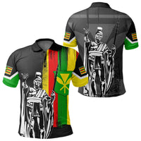Polynesian Pride Shirt Hawaii King KanaKa Maoli Flag Polo Shirt Kid - Polynesian Pride