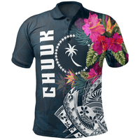 Polynesian Pride Apparel Chuuk Polo Shirt Chuuk Summer Vibes Unisex Blue - Polynesian Pride