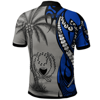 Polynesian Pride Apparel Pohnpei Polo Shirt Classical Coconut Tree - Polynesian Pride