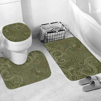 Polynesian Home Set - Polynesian Vintage Green Pineapple Print Bathroom Set LT10 - Polynesian Pride