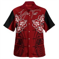 Polynesian Pride Shirt - Personalized Hawaii Spearhead Hibiscus Polynesian Beach Shirt LT10 Unisex Red - Polynesian Pride