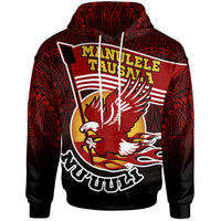 American Samoa Custom Hoodie Manulele Tausala Nuuuli (Ver 2) Unisex Red - Polynesian Pride