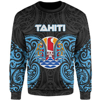 Tahiti Polynesian Sweater - Spirit Style Blue Unisex Blue - Polynesian Pride