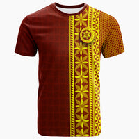Tonga High School T Shirt Ngatu Pattern LT12 Unisex Red - Polynesian Pride