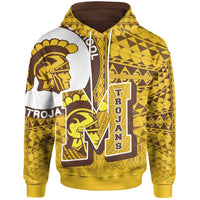 Hawaii Polynesian Hoodie Mililani Trojans Unisex Yellow - Polynesian Pride