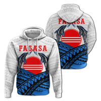 American Samoa Hoodie Fagasa Fealofani Samoa LT12 Unisex Blue - Polynesian Pride