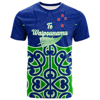 New Zealand South Island (Te Waipounamu) Pride T Shirt LT12 Unisex Blue - Polynesian Pride