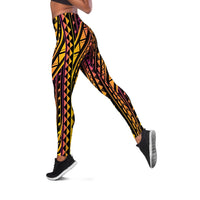 Tonga Leggings - Special Polynesian Ornaments Black - Polynesian Pride