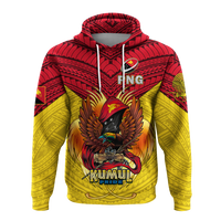Custom Papua New Guinea Rugby Kumul Pride Hoodie LT2 - Polynesian Pride