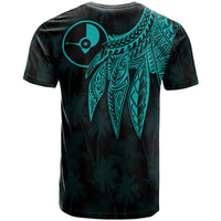 Yap T Shirt Polynesian Wings (Turquoise) - Polynesian Pride