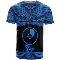Yap Polynesian Custom T Shirt Yap Pride Blue Version - Polynesian Pride
