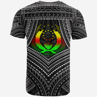 Pohnpei Polynesian T shirt Pohnpei Flag Reggae Color - Polynesian Pride