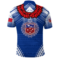 Custom Toa Samoa Rugby Ula Fala Art Polo Shirt LT12 - Polynesian Pride