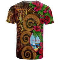 Guam Polynesian Custom T Shirt Hibiscus Vintage - Polynesian Pride