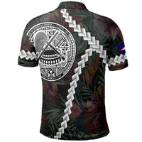 American Samoa Custom Polo Shirt Chain Polynesian - Polynesian Pride