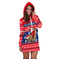 New Zealand Maori Meri Kirihimete Hoodie Dress - LT2 - Polynesian Pride