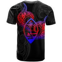 Valentine Day Guam Couple T Shirt Heart Tribal LT12 - Polynesian Pride