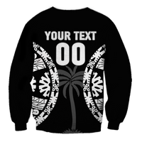 Custom Personalised) Fiji Rugby Sevens Fijian Tapa Pattern Sweatshirt - LT12 - Polynesian Pride