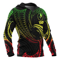 Yap Micronesia ll Over Hoodie Reggae Tribal Wave - Polynesian Pride