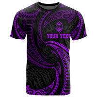 Guam Polynesian Custom T Shirt Purple Tribal Wave Unisex Purple - Polynesian Pride