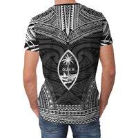 Guam T Shirt Guam Polynesian Chief Black Version - Polynesian Pride