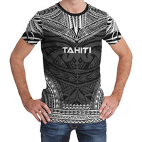 Tahiti T Shirt Tahiti Polynesian Chief Black Version Unisex Black - Polynesian Pride