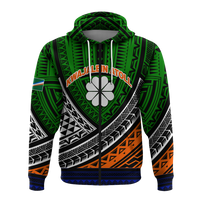 Kwajalein Atoll Tribal Pattern Hoodie Kid - LT12 - Polynesian Pride