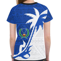Pohnpei T Shirt Pohnpei FLag Coconut Tree K4 - Polynesian Pride