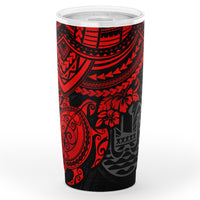 Tahiti Polynesian Tumbler - Red - Polynesian Turtle One Style Black - Polynesian Pride