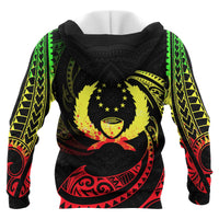 Pohnpei Micronesia All Over Zip up Hoodie Reggae Tribal Wave - Polynesian Pride