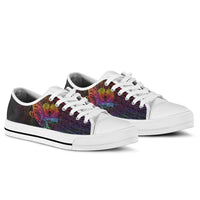 Papua New Guinea Low Top Shoes - Butterfly Polynesian Style - Polynesian Pride