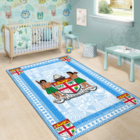 Fiji Area Rug Blue Style No.1 LT6 - Polynesian Pride