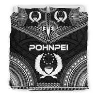 Pohnpei Polynesian Chief Duvet Cover Set - Black Version - Polynesian Pride