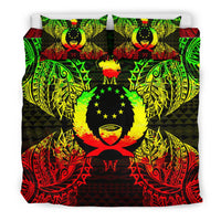 Polynesian Bedding Set - Pohnpei Duvet Cover Set Map Reggae - Polynesian Pride