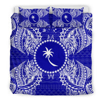 Polynesian Bedding Set - Chuuk Duvet Cover Set Map Blue - Polynesian Pride