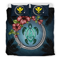 Kanaka Maoli (Hawaiian) Bedding Set - Polynesian Ohana Turtle Hibiscus Mother Son - Polynesian Pride