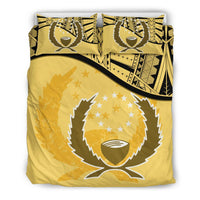Pohnpei Duvet Cover Set - Pohnpei Flag Yellow - Polynesian Pride